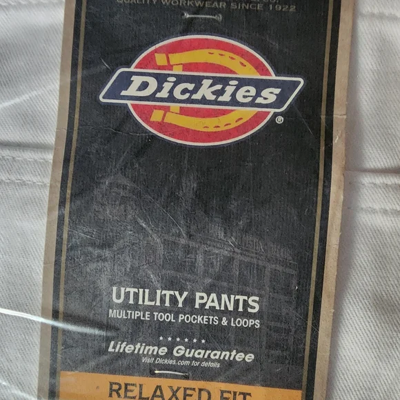 2 Pair Dickies Relaxed Fit White Pants - Picture 4 of 5